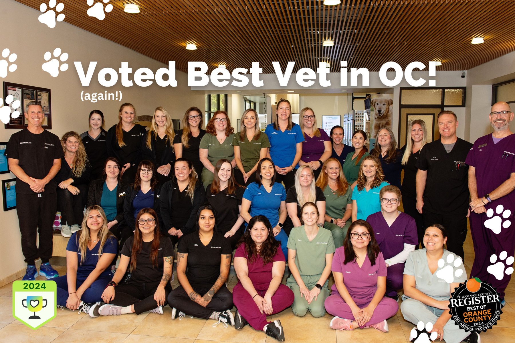 "Best of Orange County 2024: Services: Best pet clinic/veterinary hospital"